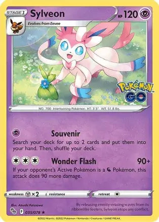 35 Sylveon Holo Rare, Pokemon Go | Sword & Shield, holo, 5.00 kr, Pokesingles. Kjøp pokemon kort til lave priser hos oss.