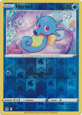 Horsea Reverse Holo 035, Lost Origin | Sword & Shield, , 0.00 kr, Pokesingles. Kjøp pokemon kort til lave priser hos oss.