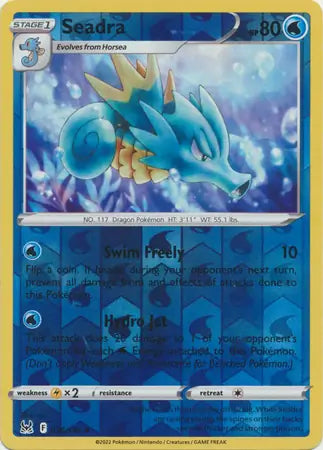 Seadra Reverse Holo 036, Lost Origin | Sword & Shield, , 0.00 kr, Pokesingles. Kjøp pokemon kort til lave priser hos oss.