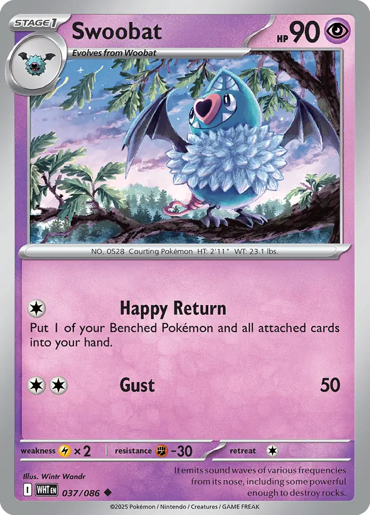 Swoobat 037 - White Flare Pokesingles