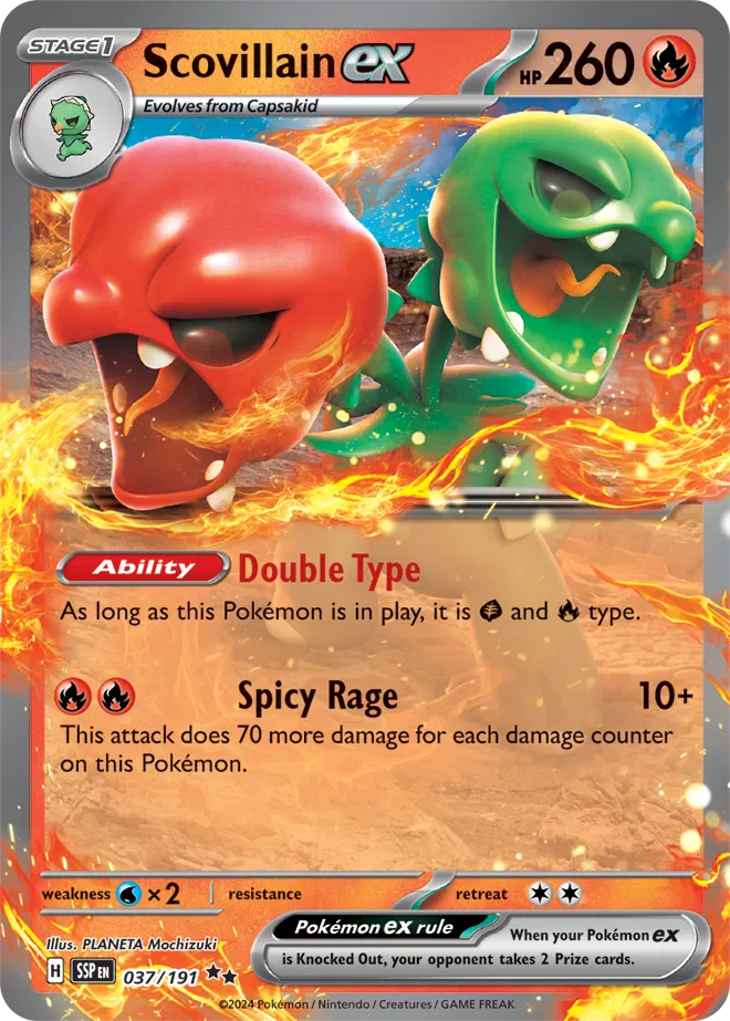 Scovillain ex 037 - Surging Sparks Pokesingles