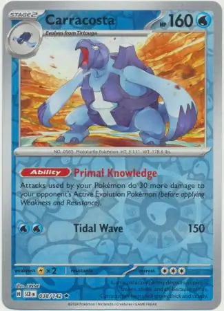 Carracosta Reverse Holo 038 - Stellar Crown Pokesingles