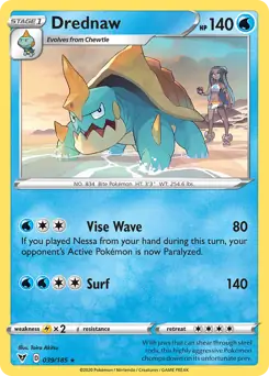 Drednaw Cracked Ice 039 - Vivid Voltage Pokesingles