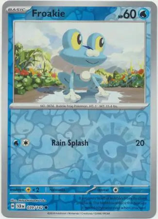 Froakie Reverse Holo 039 - Stellar Crown Pokesingles