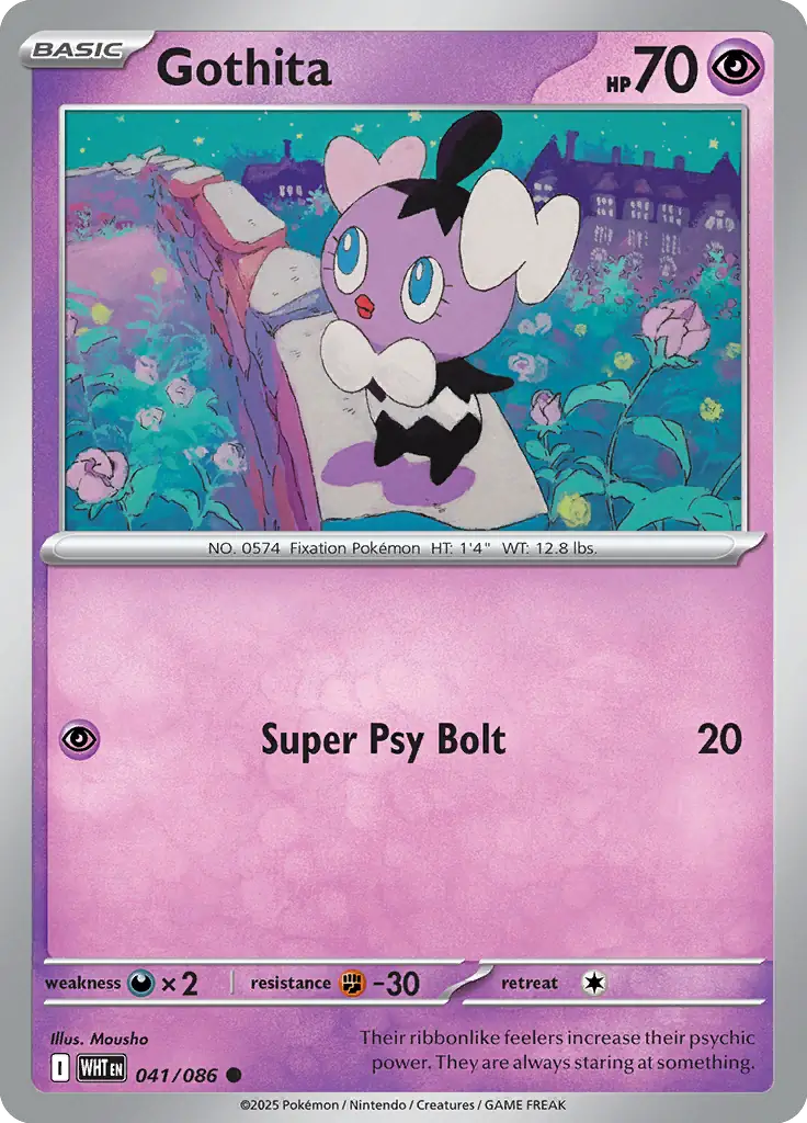 Gothita 041 - White Flare Pokesingles