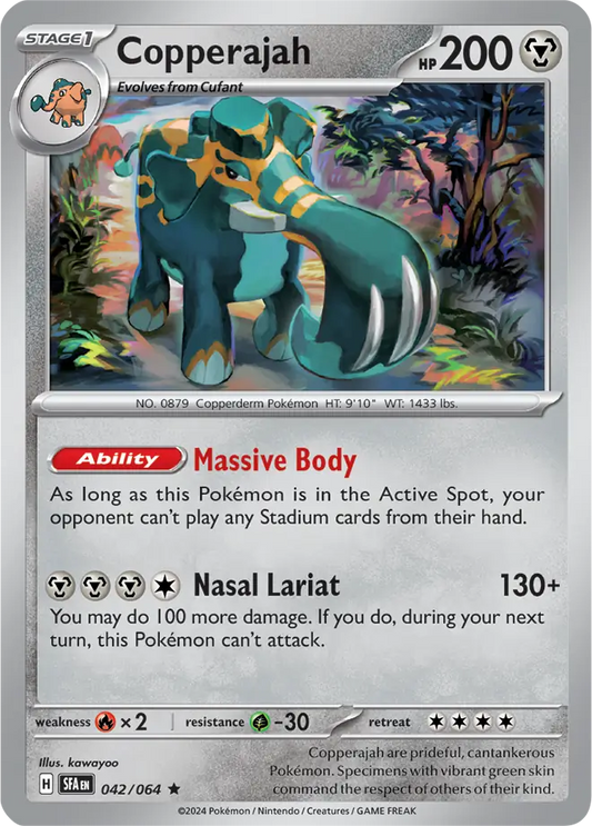 Copperajah Holo Rare 042 - Shrouded Fable Pokesingles