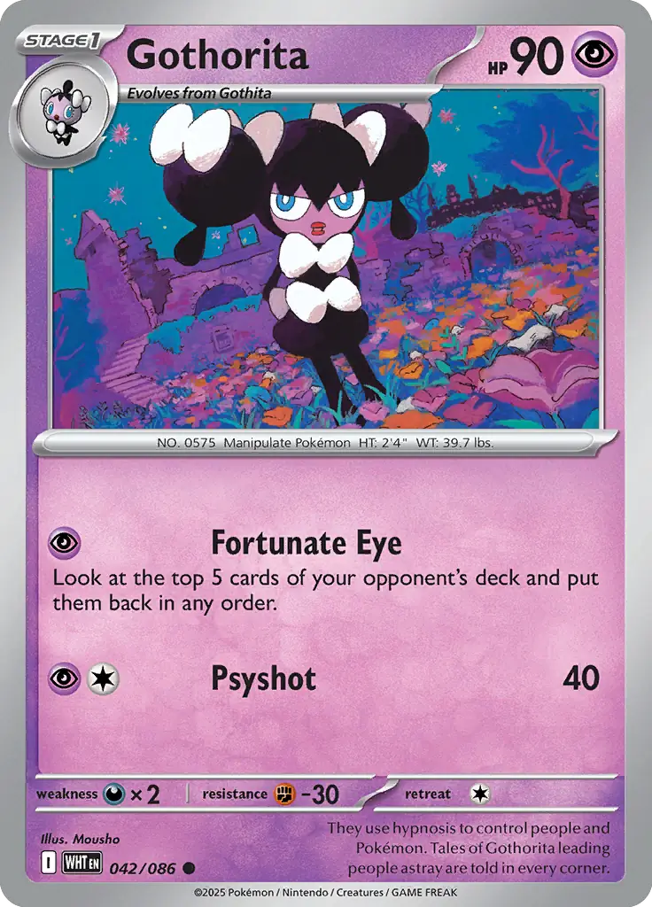 Gothorita 042 - White Flare Pokesingles