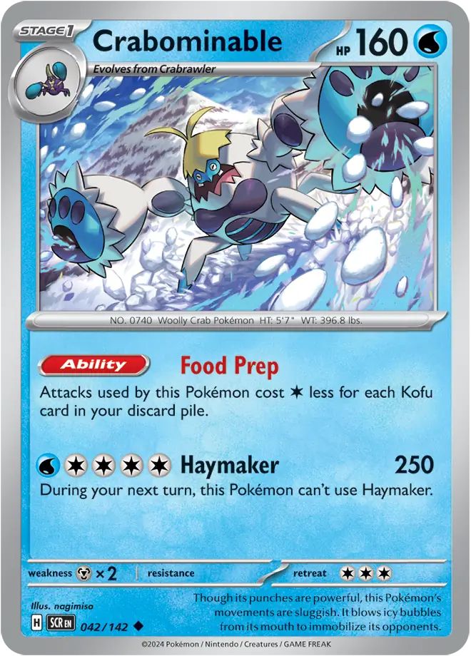 Crabominable 042 - Stellar Crown Pokesingles