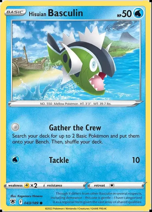 043 Hisuian Basculin, Astral Radiance | Sword & Shield, , 3.00 kr, Pokesingles. Kjøp pokemon kort til lave priser hos oss.