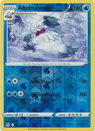 Abomasnow Reverse Holo 043, Lost Origin | Sword & Shield, , 0.00 kr, Pokesingles. Kjøp pokemon kort til lave priser hos oss.