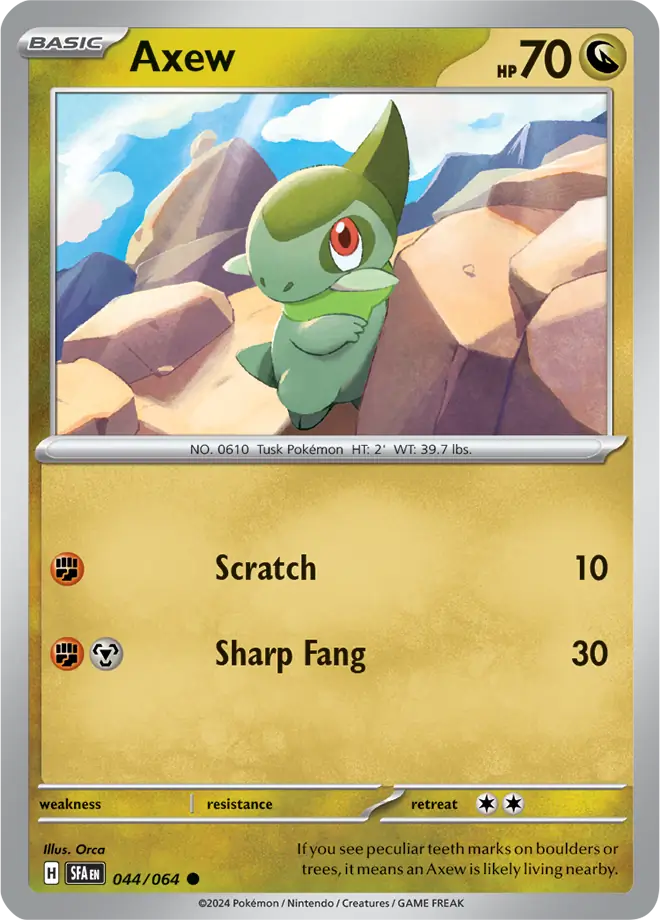 Axew 044 - Shrouded Fable Pokesingles
