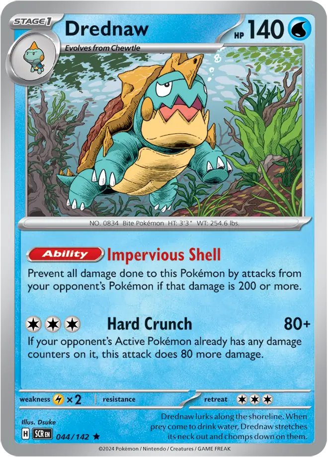 Drednaw Holo Rare 044 - Stellar Crown Pokesingles