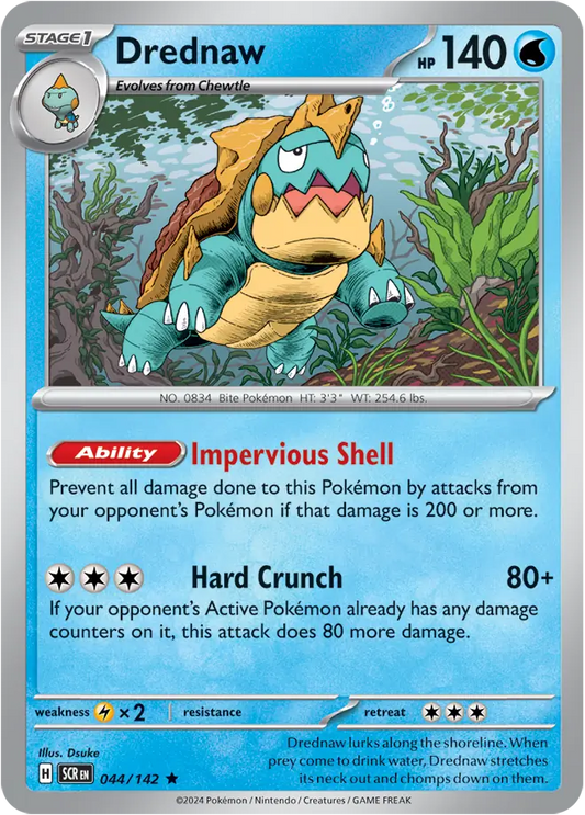 Drednaw Holo Rare 044 - Stellar Crown Pokesingles