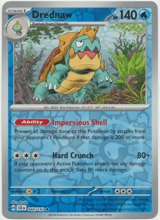 Drednaw Reverse Holo 044 - Stellar Crown Pokesingles