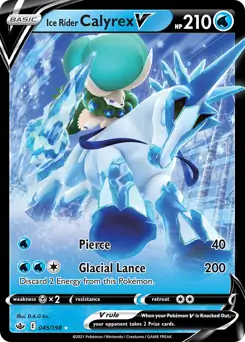Ice Rider Calyrex V 045 Pokesingles