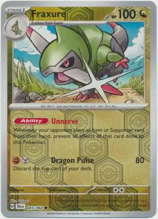 Fraxure Reverse Holo 045 - Shrouded Fable Pokesingles