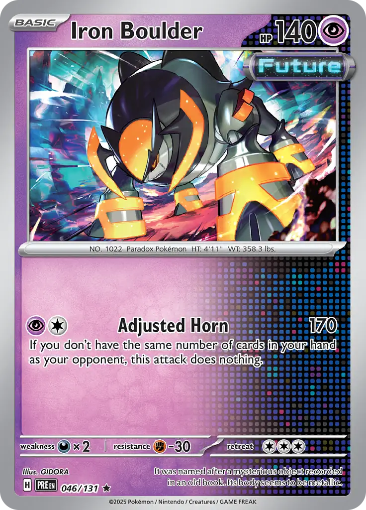 Iron Boulder Holo Rare 046 - Prismatic Evolutions Pokesingles