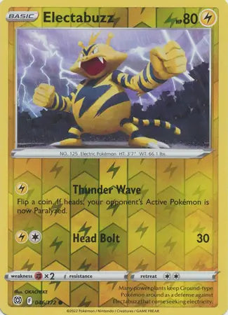 Electabuzz Reverse Holo 046, Brilliant Stars | Sword & Shield, , 0.00 kr, Pokesingles. Kjøp pokemon kort til lave priser hos oss.