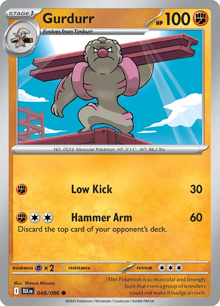 Gurdurr 048 - Black Bolt Pokesingles
