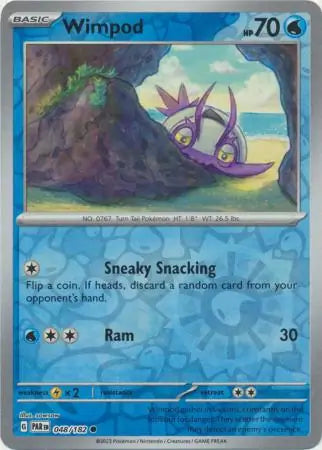 048 Wimpod - Reverse Holo, Paradox Rift, reverse, 4.00 kr, Pokesingles. Kjøp pokemon kort til lave priser hos oss.