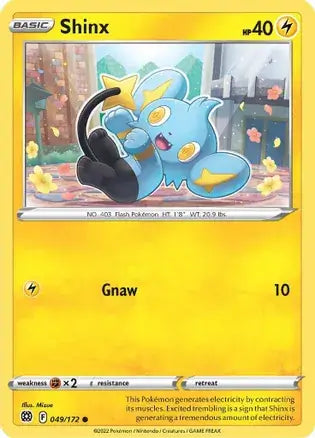 Shinx 049, Brilliant Stars | Sword & Shield, , 0.00 kr, Pokesingles. Kjøp pokemon kort til lave priser hos oss.