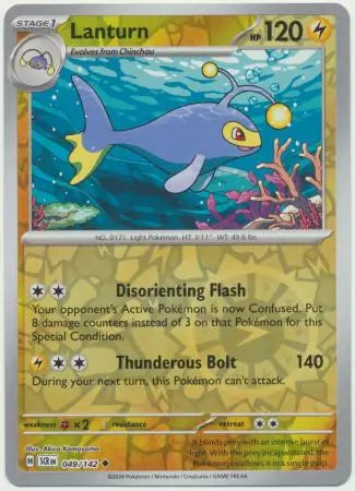 Lanturn Reverse Holo 049 - Stellar Crown Pokesingles