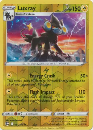 Luxray Reverse Holo 051, Brilliant Stars | Sword & Shield, , 0.00 kr, Pokesingles. Kjøp pokemon kort til lave priser hos oss.