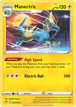Manectric 052 - Vivid Voltage Pokesingles