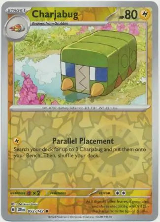 Charjabug Reverse Holo 052 - Stellar Crown Pokesingles