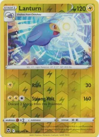 Lanturn Reverse Holo 052, Silver Tempest | Sword & Shield, , 0.00 kr, Pokesingles. Kjøp pokemon kort til lave priser hos oss.