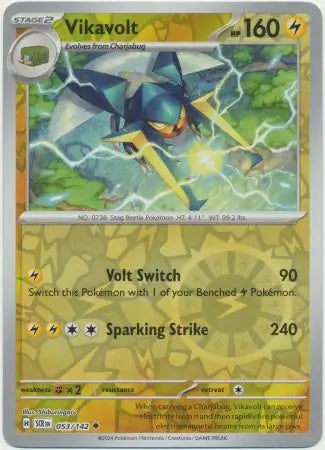 Vikavolt Reverse Holo 053 - Stellar Crown Pokesingles