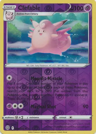 Clefable Reverse Holo 054, Brilliant Stars | Sword & Shield, , 0.00 kr, Pokesingles. Kjøp pokemon kort til lave priser hos oss.