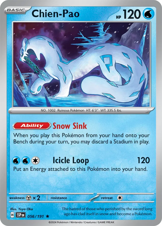 Chien-Pao Holo Rare 056 - Surging Sparks Pokesingles