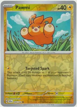 Pawmi Reverse Holo 056 - Stellar Crown Pokesingles