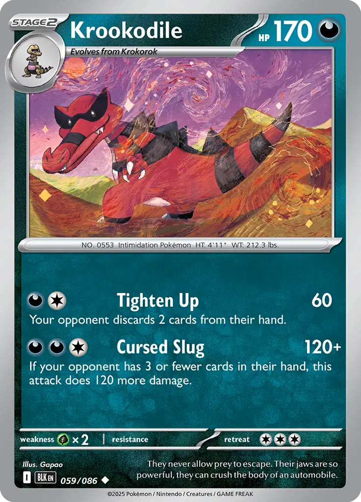 Krookodile 059 - Black Bolt Pokesingles