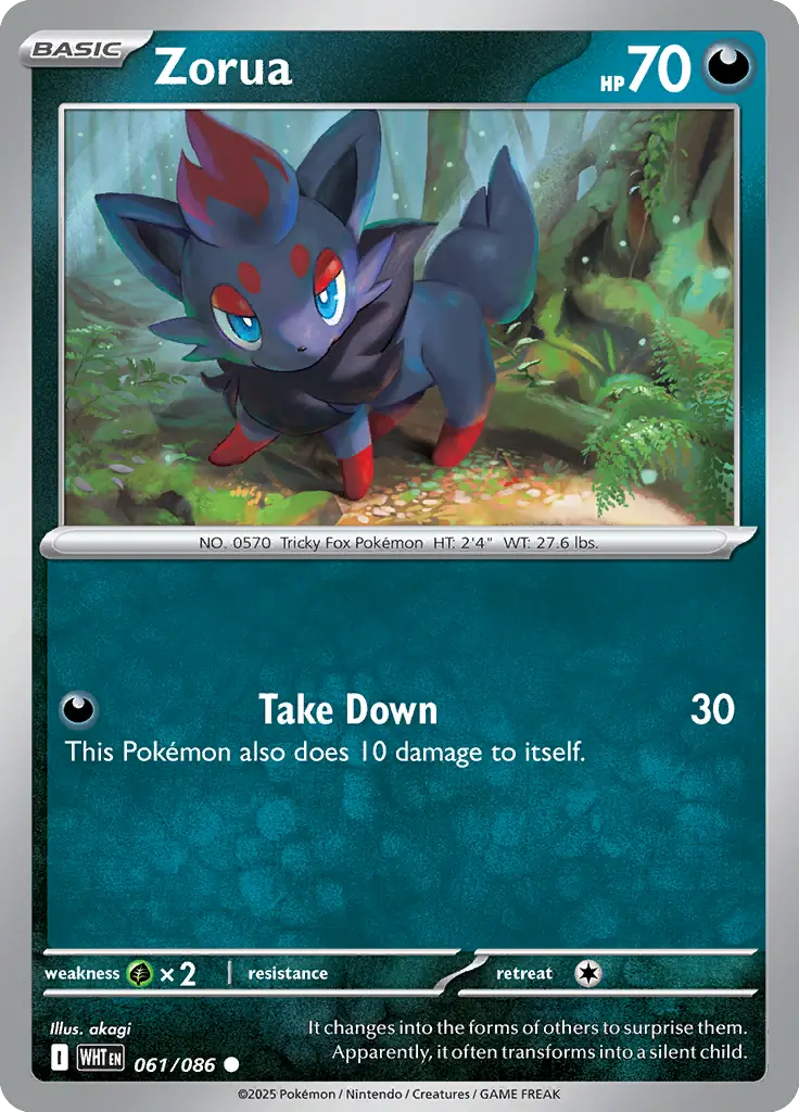Zorua 061 - White Flare Pokesingles