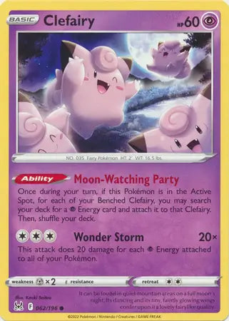 Clefairy 062, Lost Origin | Sword & Shield, , 0.00 kr, Pokesingles. Kjøp pokemon kort til lave priser hos oss.