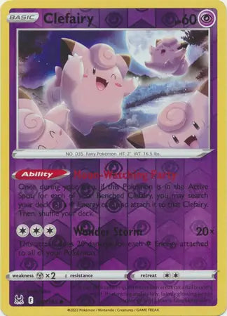Clefairy Reverse Holo 062, Lost Origin | Sword & Shield, , 0.00 kr, Pokesingles. Kjøp pokemon kort til lave priser hos oss.