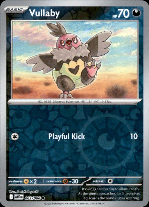 Vullaby Reverse Holo 063 - White Flare Pokesingles