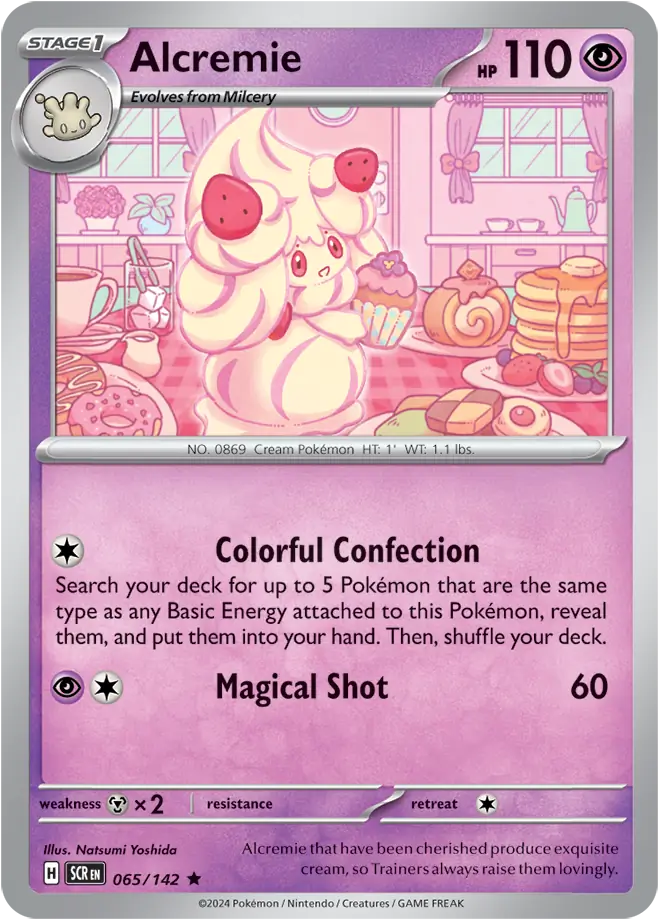 Alcremie Holo Rare 065 - Stellar Crown Pokesingles