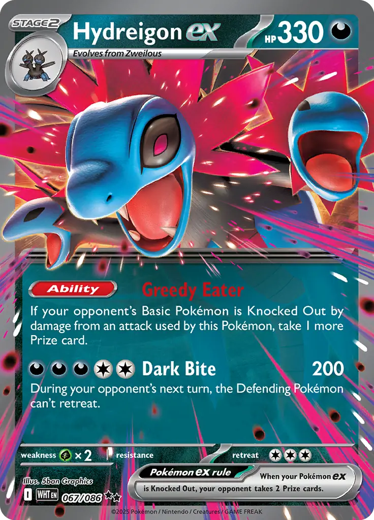 Hydreigon ex 067 - White Flare Pokesingles