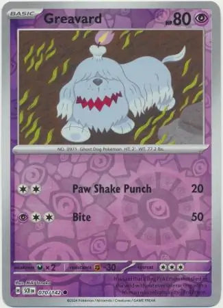 Greavard Reverse Holo 070 - Stellar Crown Pokesingles