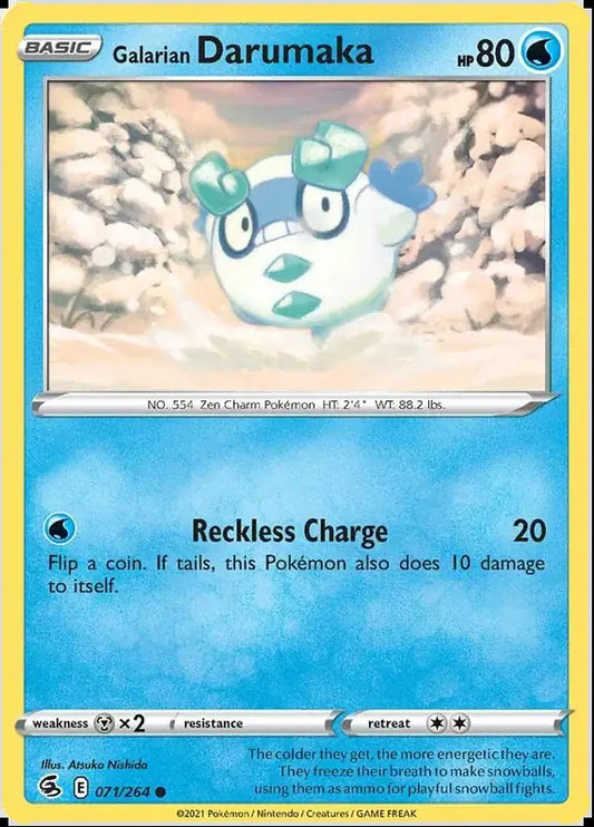 Galarian Darumaka 071, Fusion Strike | Sword & Shield, , 2.00 kr, Pokesingles. Kjøp pokemon kort til lave priser hos oss.