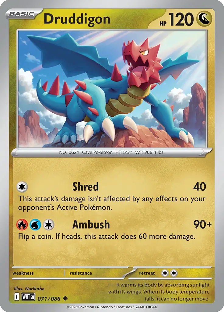 Druddigon 071 - White Flare Pokesingles