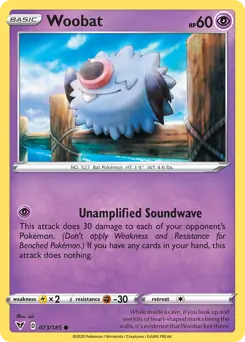 Woobat 073 - Vivid Voltage Pokesingles