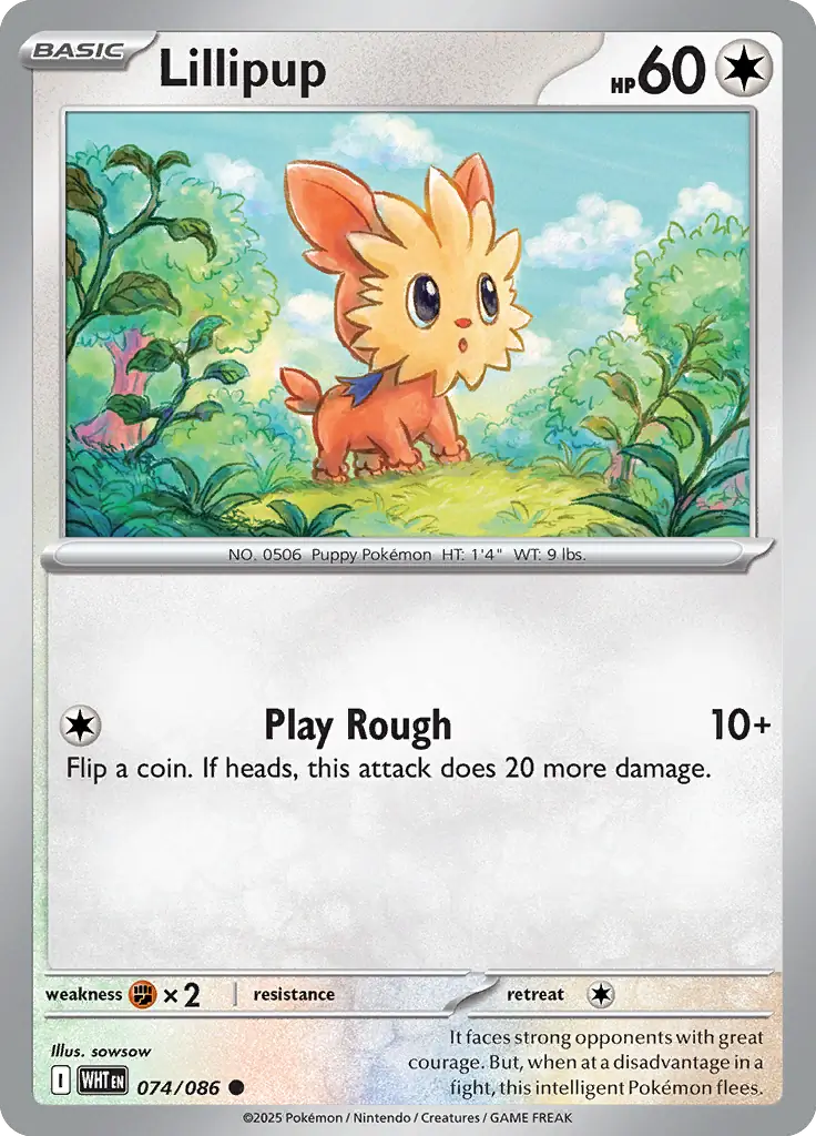 Lillipup 074 - White Flare Pokesingles