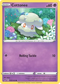 Cottonee 075 - Vivid Voltage Pokesingles