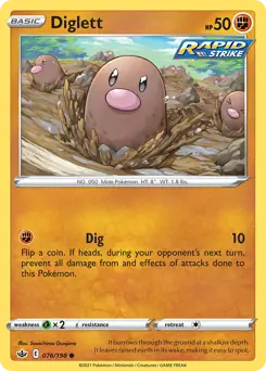 Diglett 076 Pokesingles