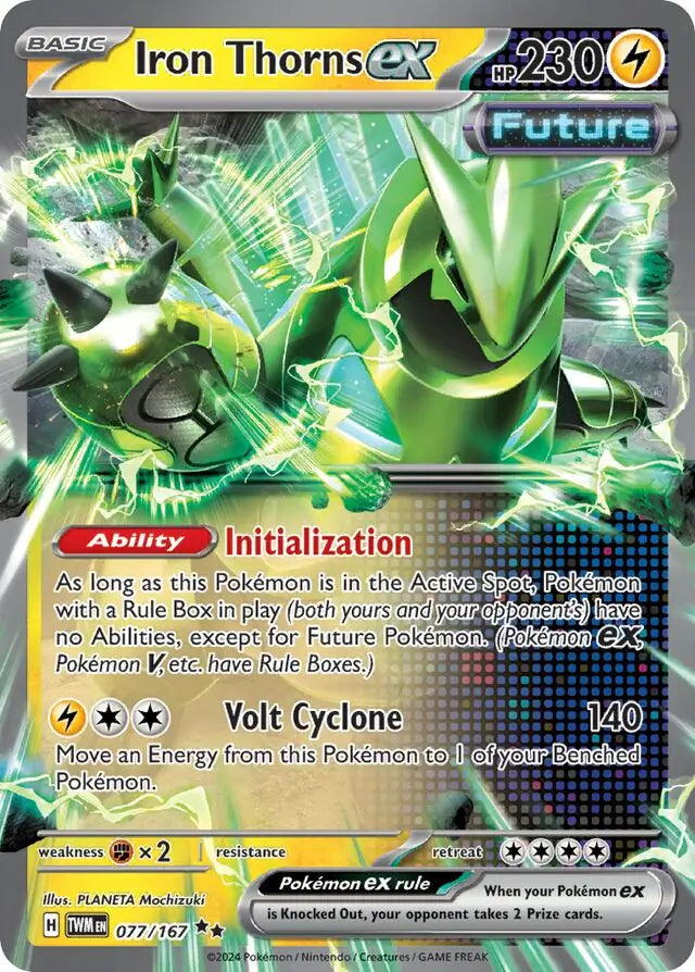 Iron Thorns ex 077, Twilight Masquerade | Scarlet & Violet, , 20.00 kr, Pokesingles. Kjøp pokemon kort til lave priser hos oss.