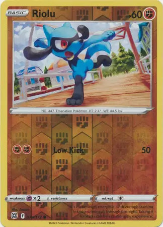 Riolu Reverse Holo 078, Brilliant Stars | Sword & Shield, , 0.00 kr, Pokesingles. Kjøp pokemon kort til lave priser hos oss.